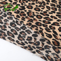 Tessuto crepe di poliestere chiffon stampato leopardo 75D